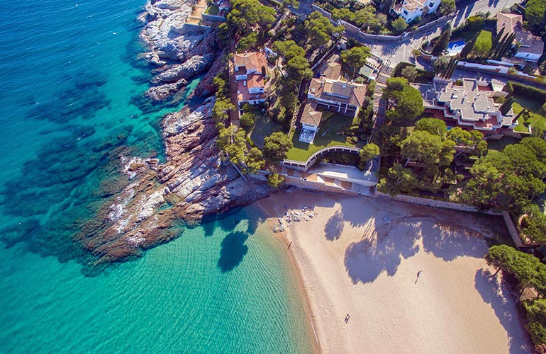 Viviendas de lujo en S´Agaró-Vell Playas exclusivas en Costa Brava
